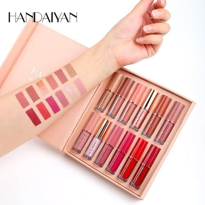 Velvet Matte Liquid Lipstick Set 12 Pcs