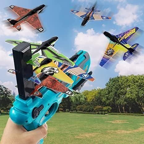 Airplane Launcher Toy Gun with Foam Glider - Dokets Shop