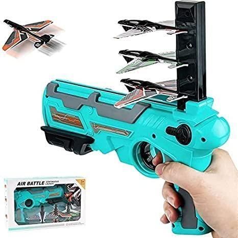 Airplane Launcher Toy Gun with Foam Glider - Dokets Shop