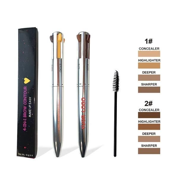 Eyebrow Pen 4 IN 1 Eyebrow Pencil (4 Colors) : DRC