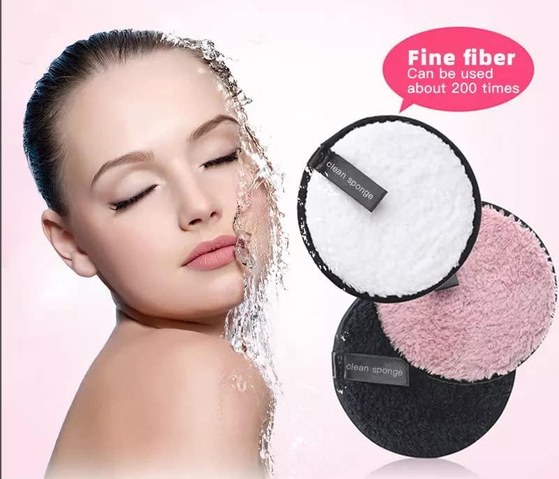 Microfiber Reusable Makeup Removal Sponge Pads For Deep Cleansing (Pack of 3) : DRC