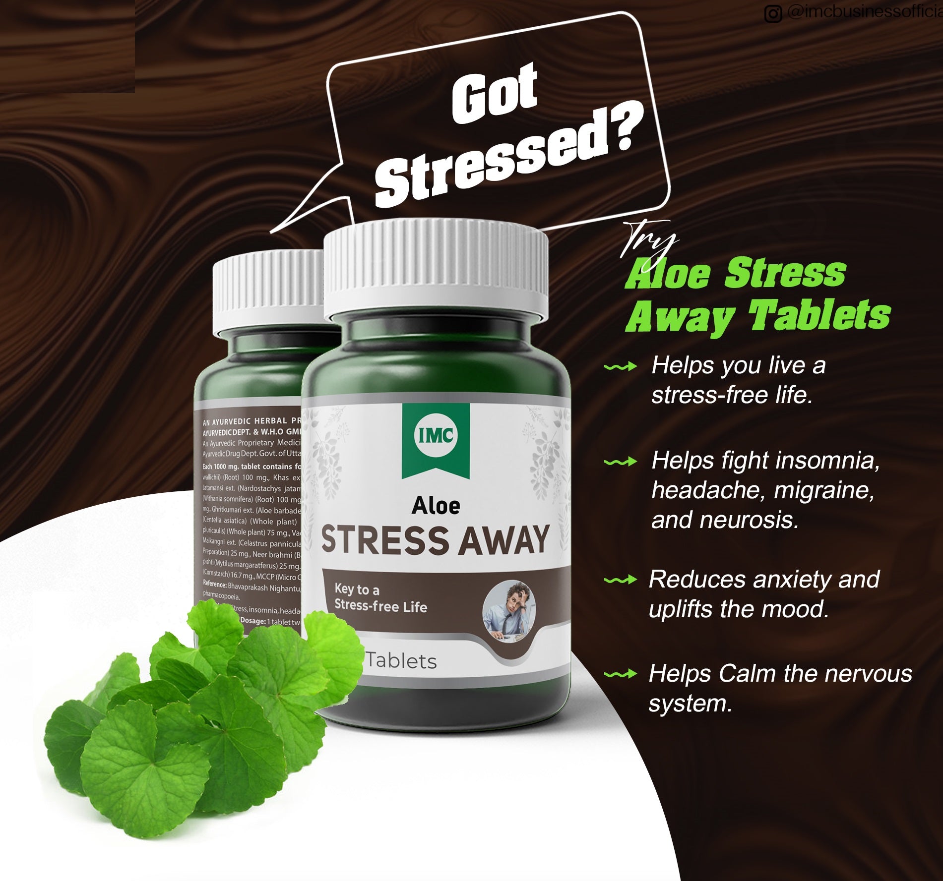 Aloe Stress Away Tablets (60 Tablets) - Dokets Shop