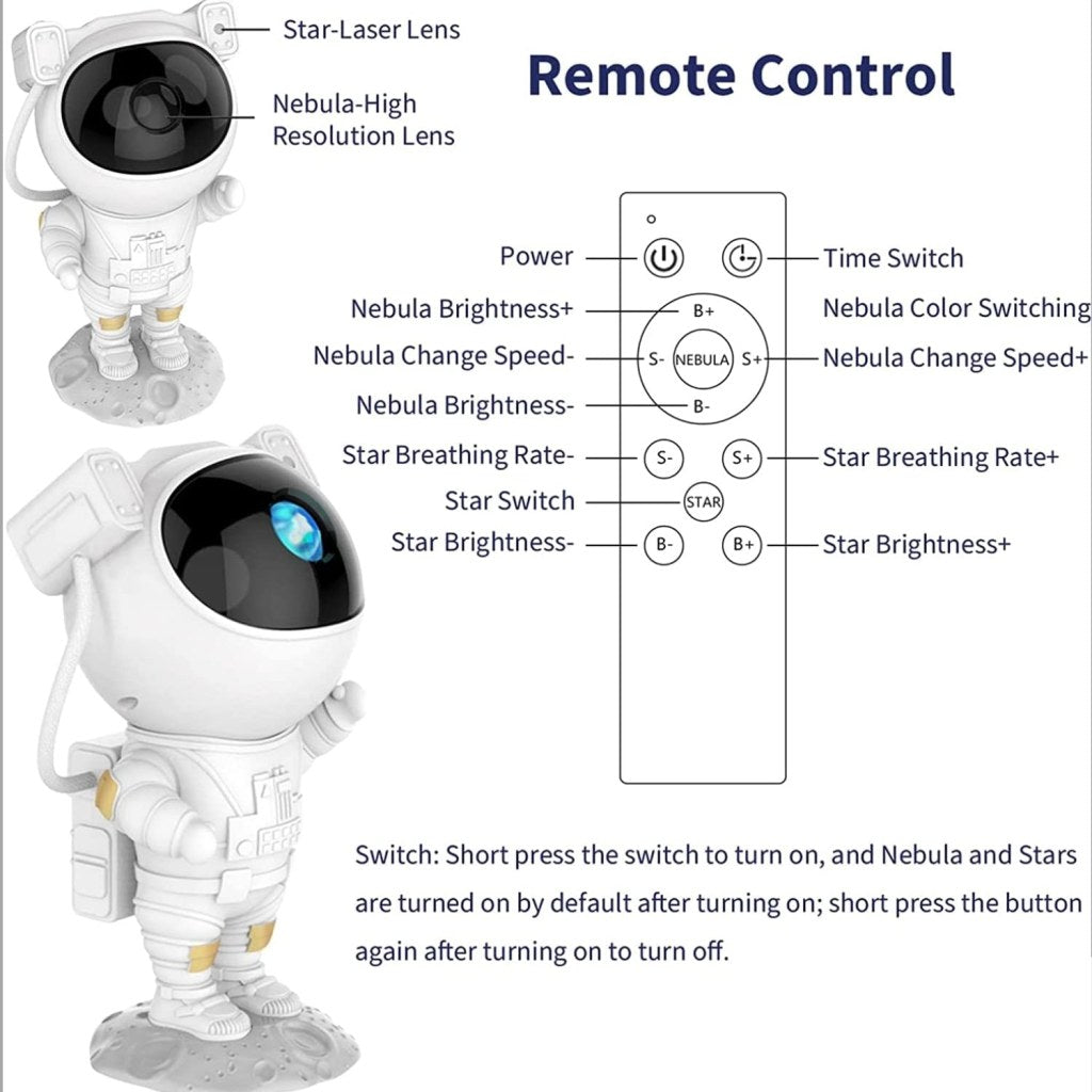 Astronaut Star Projection Light