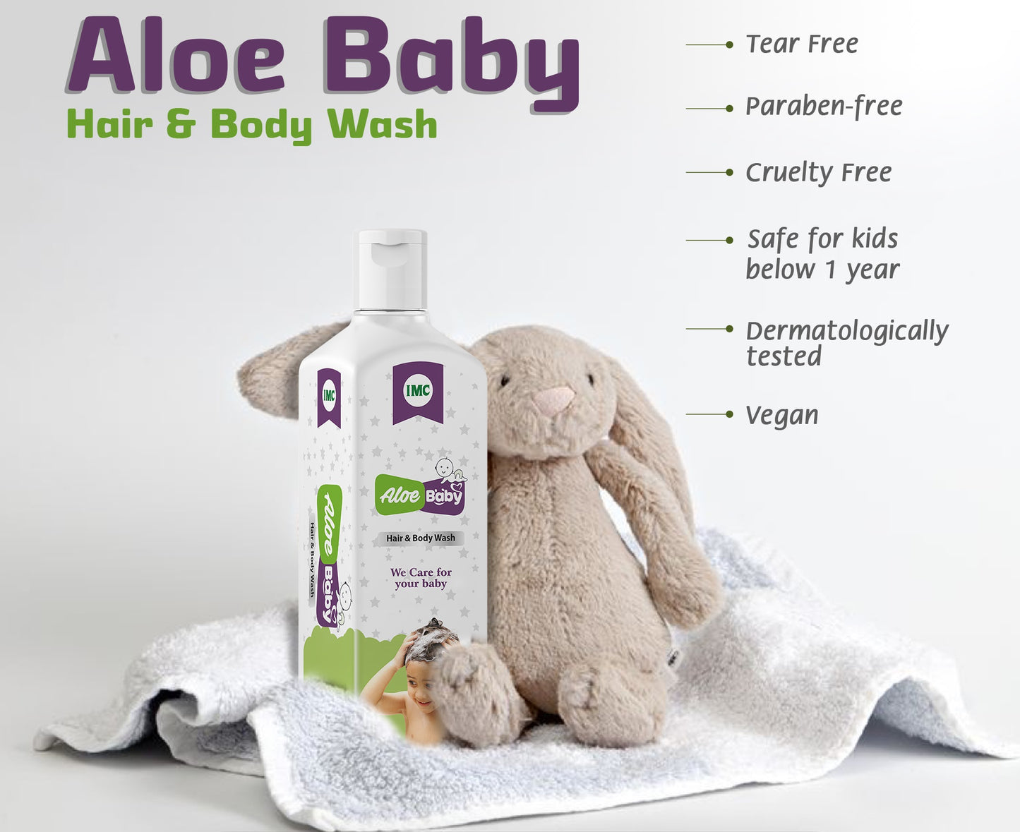 Aloe Baby Hair & Body Wash (200 ml) - Dokets Shop