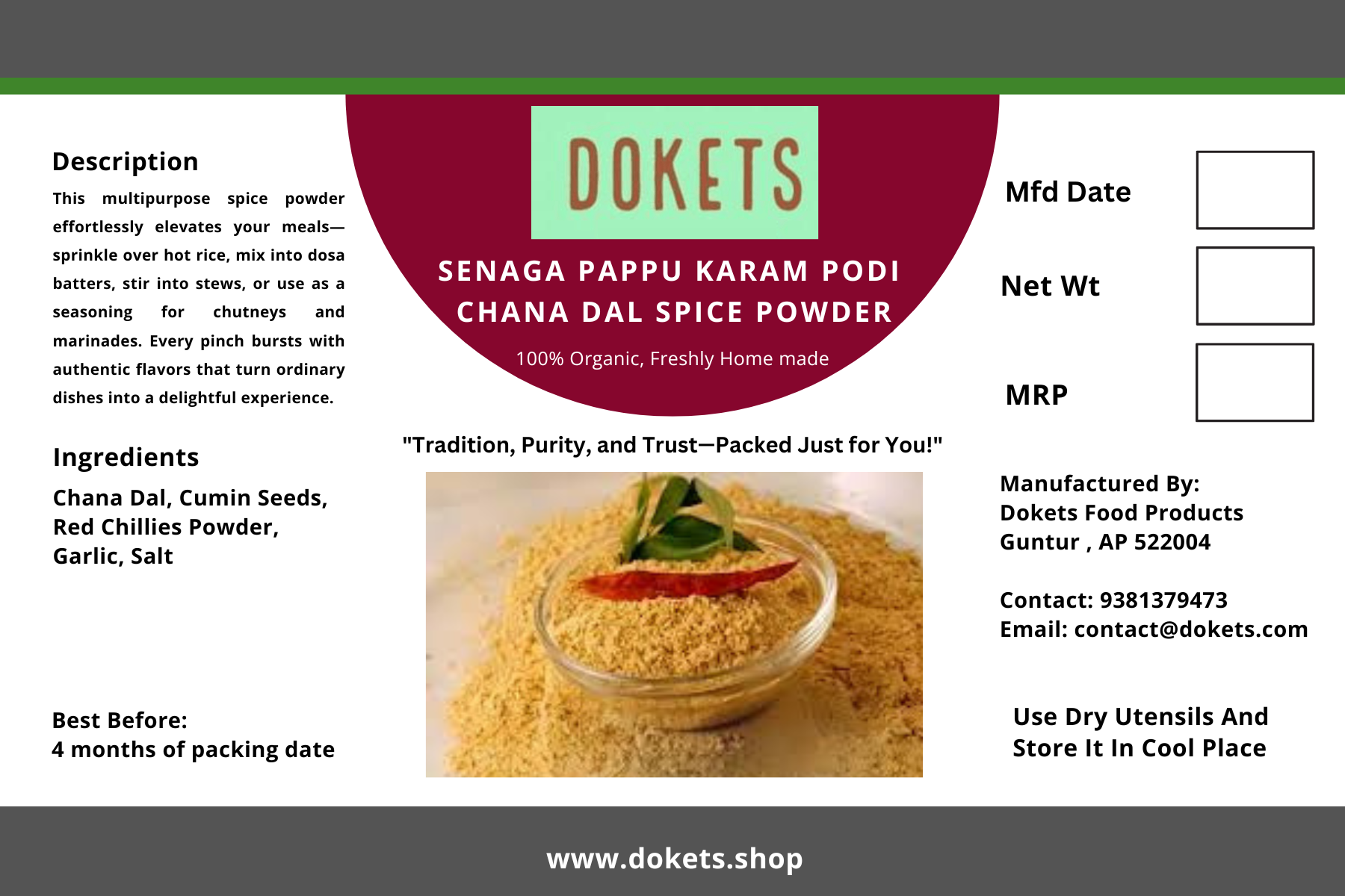 Senagapappu Karam Podi / Senaga Karam Podi / Senagapappu Spice Powder / Chana Dal Spice Powder