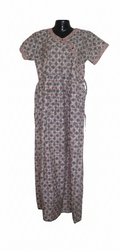 Sleepwear Long Frock (Nighties) with a knot to tie