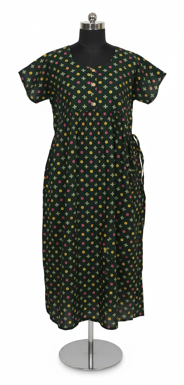 Sleepwear Frock (Nighties) With Knot