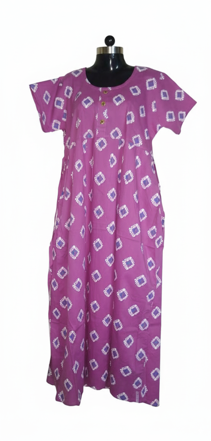 Sleepwear Frock (Nighties) With Knot