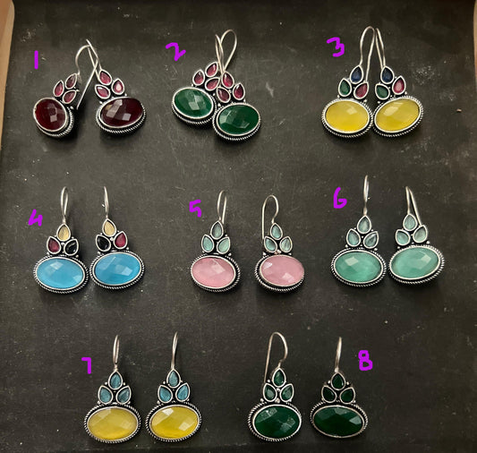 Stone Hoops (Ear Rings) - Dokets Shop