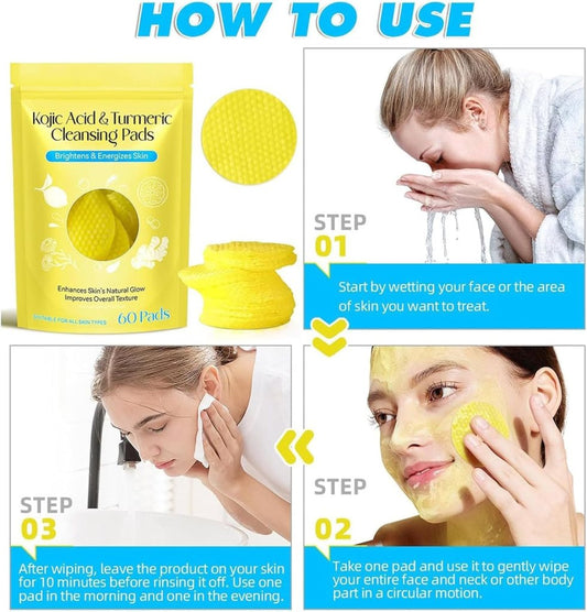 Kojic Acid and Turmeric Cleansing Pads