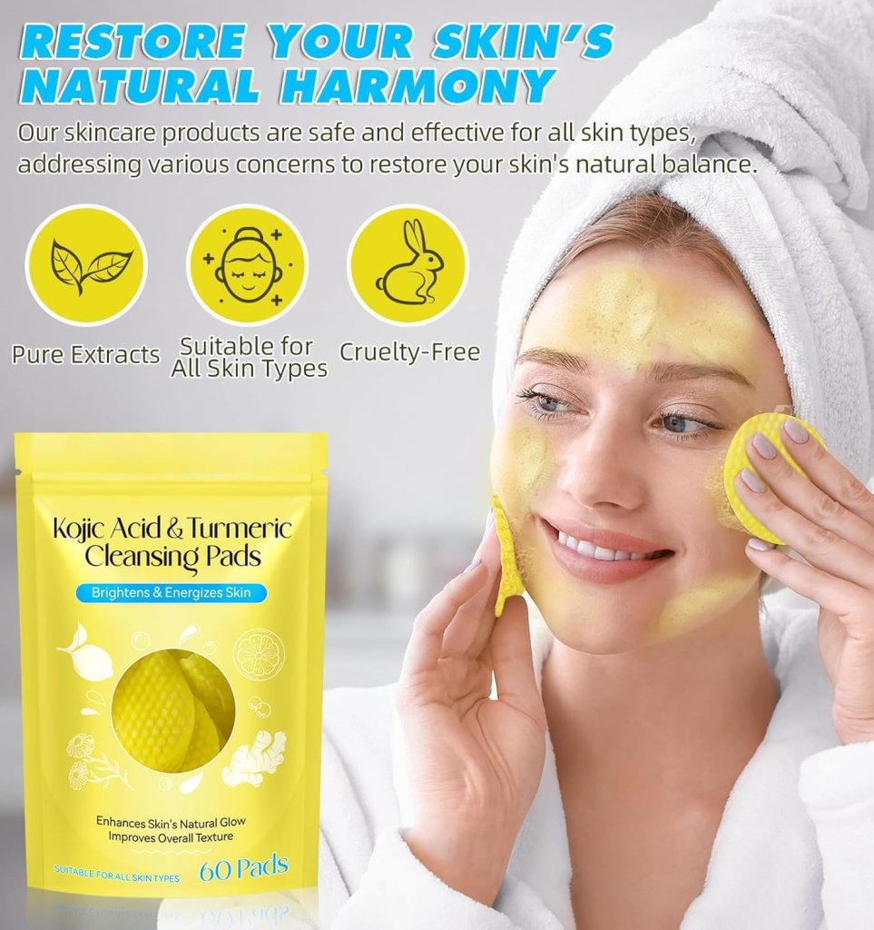 Kojic Acid and Turmeric Cleansing Pads