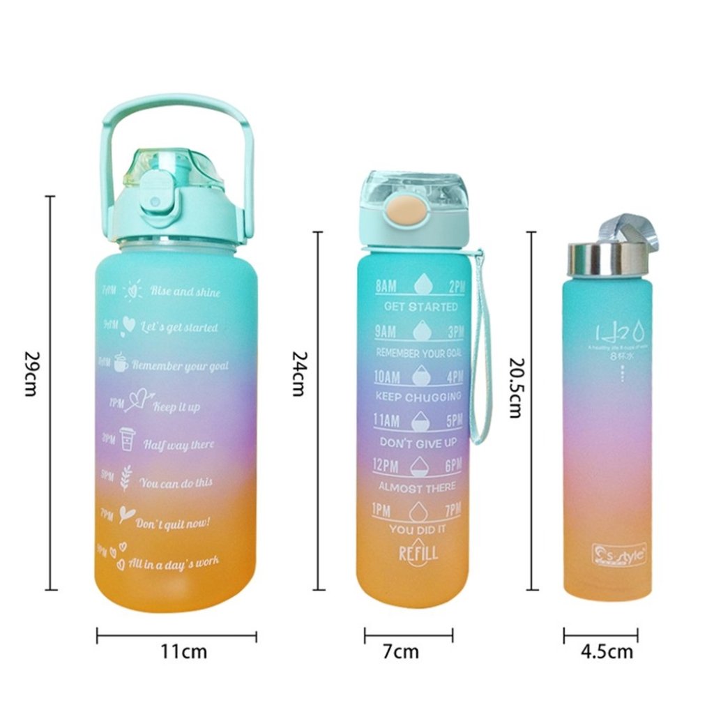 Motivational and Transparent Timer Bottles