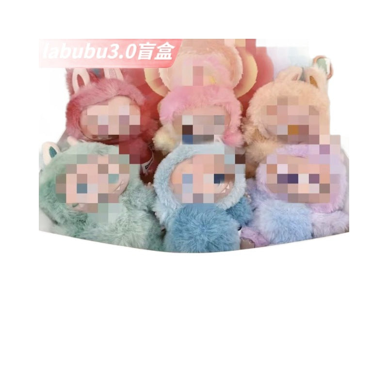 Labu Third-Generation Vinyl Plush Doll Pendant Cute Doll Labu Blind Box Cross-Border Wholesale