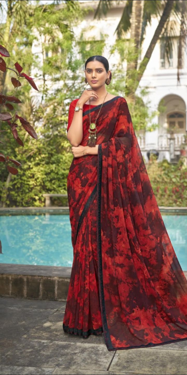 Quality Georgette sarees 5 - Dokets Shop