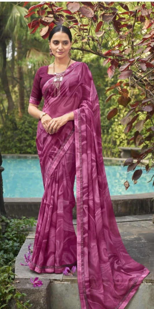 Quality Georgette sarees 5 - Dokets Shop