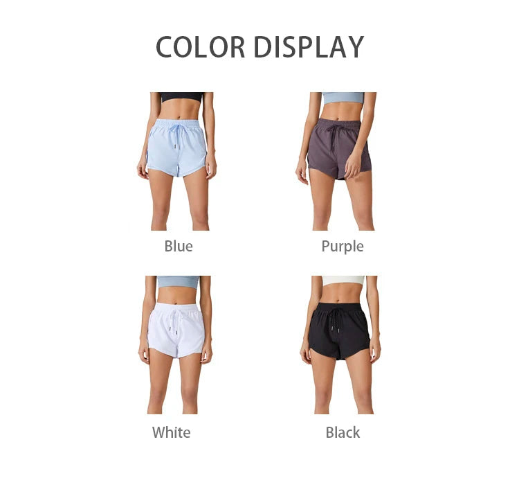 Yoga Shorts Women Fitness Top Spandex Neon Elastic Running Workout Short Leggings For Ladies Gym Sport Shorts Fitness Sportwear - Dokets Shop