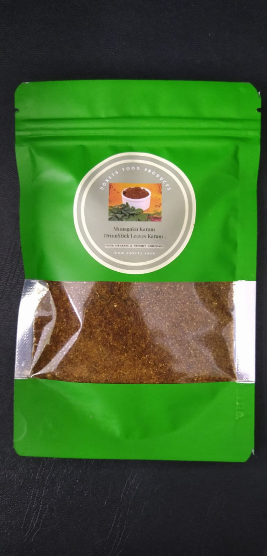 Drumstick Leaves Spice Podi / Munagaku karam Podi / Drumstick Leaves Spice Powder / Moringa Powder.