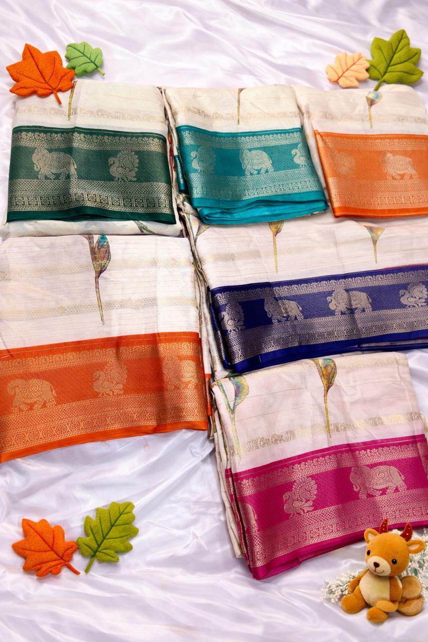 Soft Tissue Silk Sarees