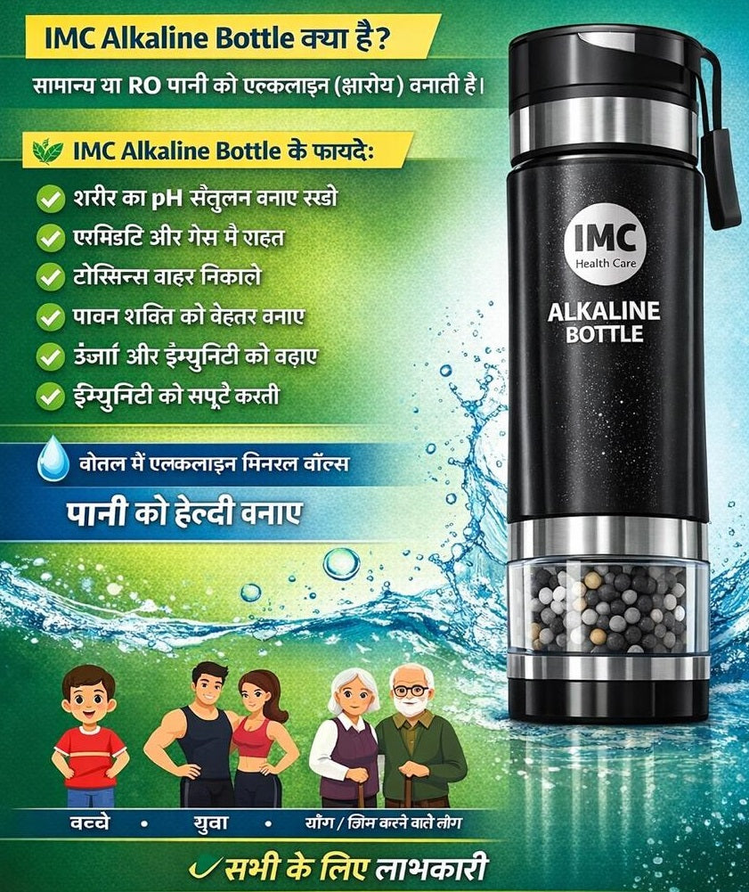 Alkaline & Anti-Bacterial Mineral Water Bottle - Dokets Shop