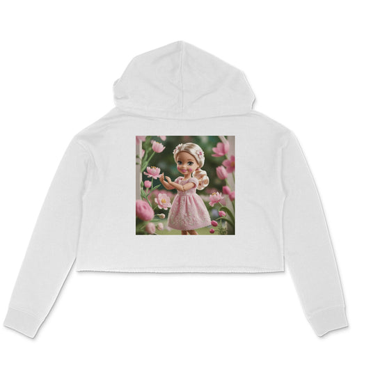 Dokets Crop Hoodie for Women : Barbie