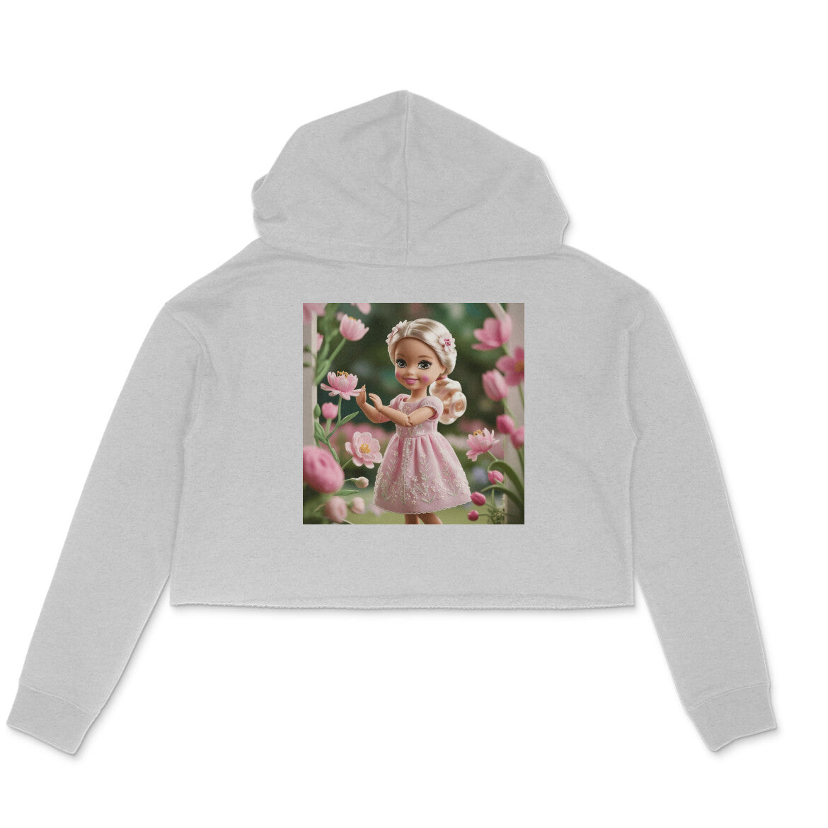 Dokets Crop Hoodie for Women : Barbie