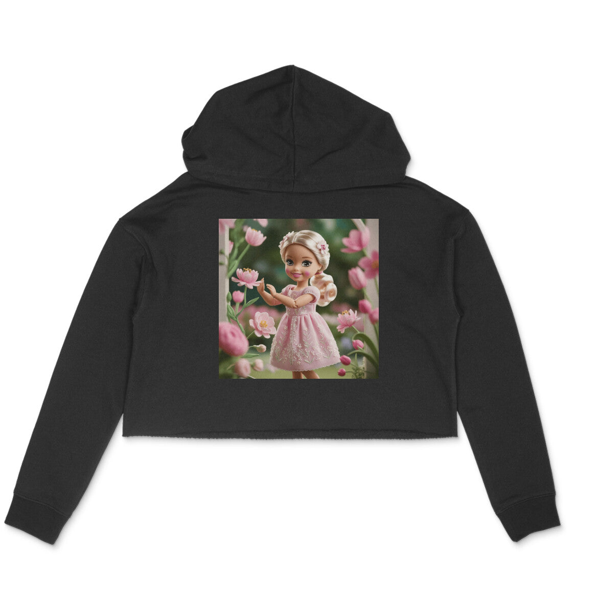 Dokets Crop Hoodie for Women : Barbie