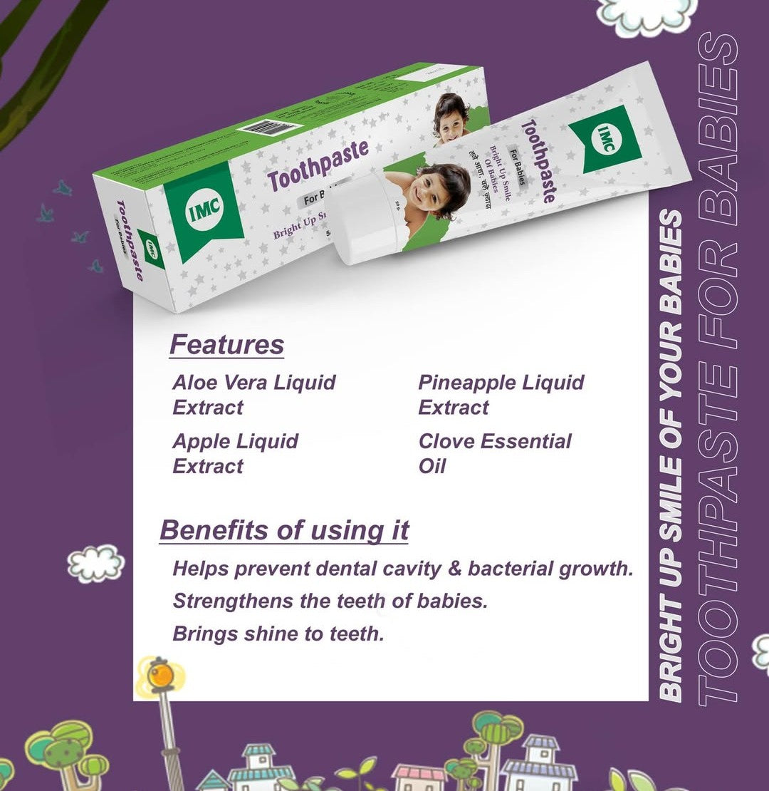 TOOTHPASTE FOR BABIES (50 gm) : Pack of 2
