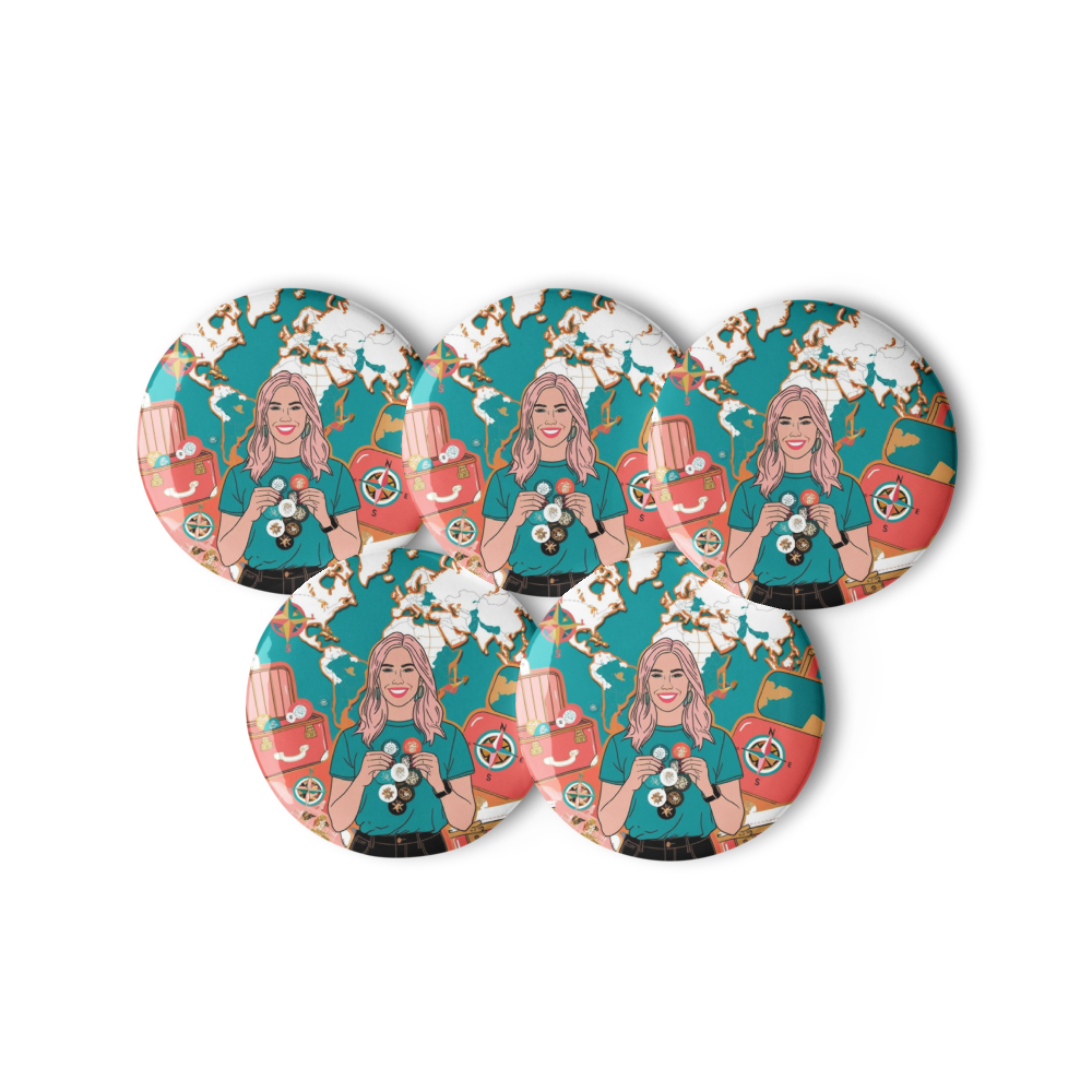 Dokets Set of pin buttons collection 3 - Dokets Shop