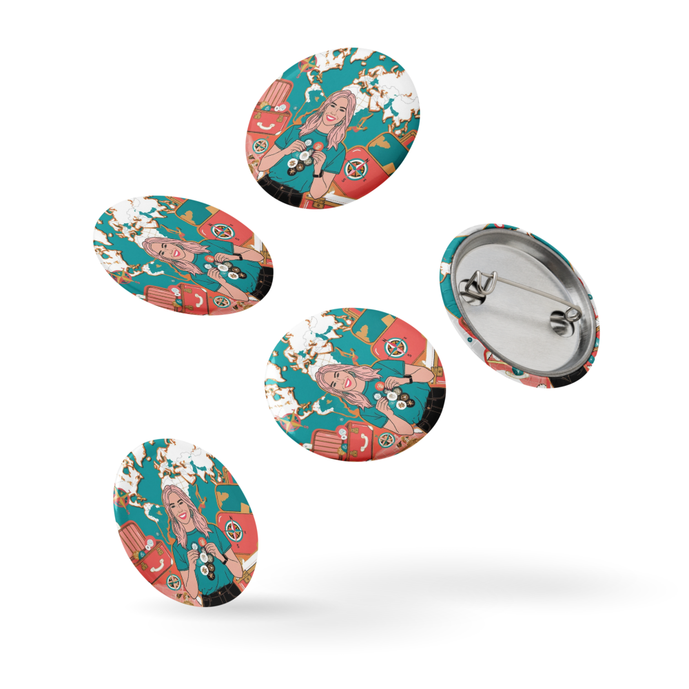 Dokets Set of pin buttons collection 3 - Dokets Shop