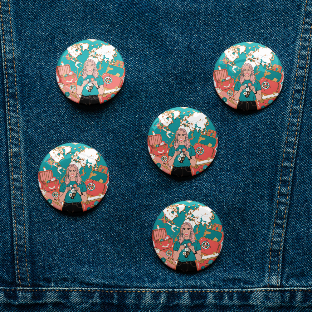 Dokets Set of pin buttons collection 3 - Dokets Shop